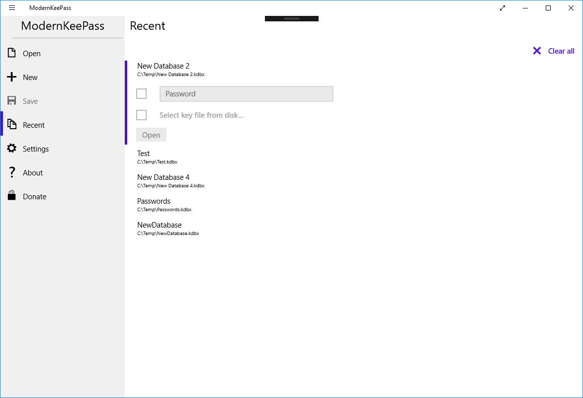 /wismna/modernkeepass/raw/commit/fbcc354809f6ef548944f547ae46d511cc2f7a62/ModernKeePass/appMetadata/en-us/baselisting/images/Screenshot/Recent.png